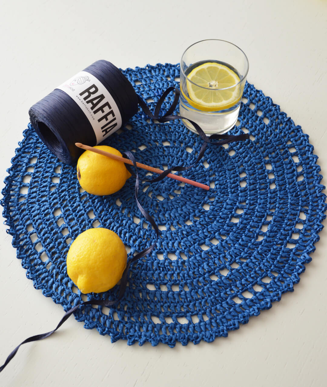 crochet dressing table mats Large Crochet Table Mat | Sustainable Cord | 27 Colour Choices | Placemat