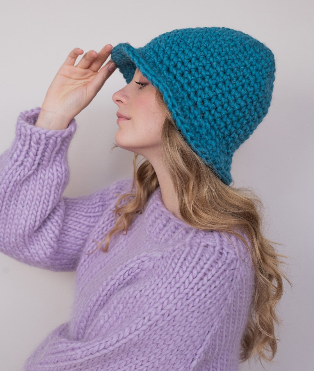 Audrey Hat Crochet Kit Easy Chic Hat in Cool Wool – BettaKnit