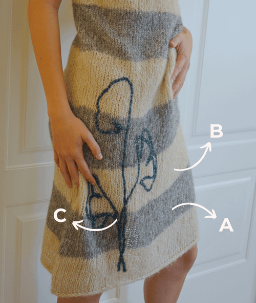 Load image 1 in gallery view. KNITTING KIT AZZURRA DRESS