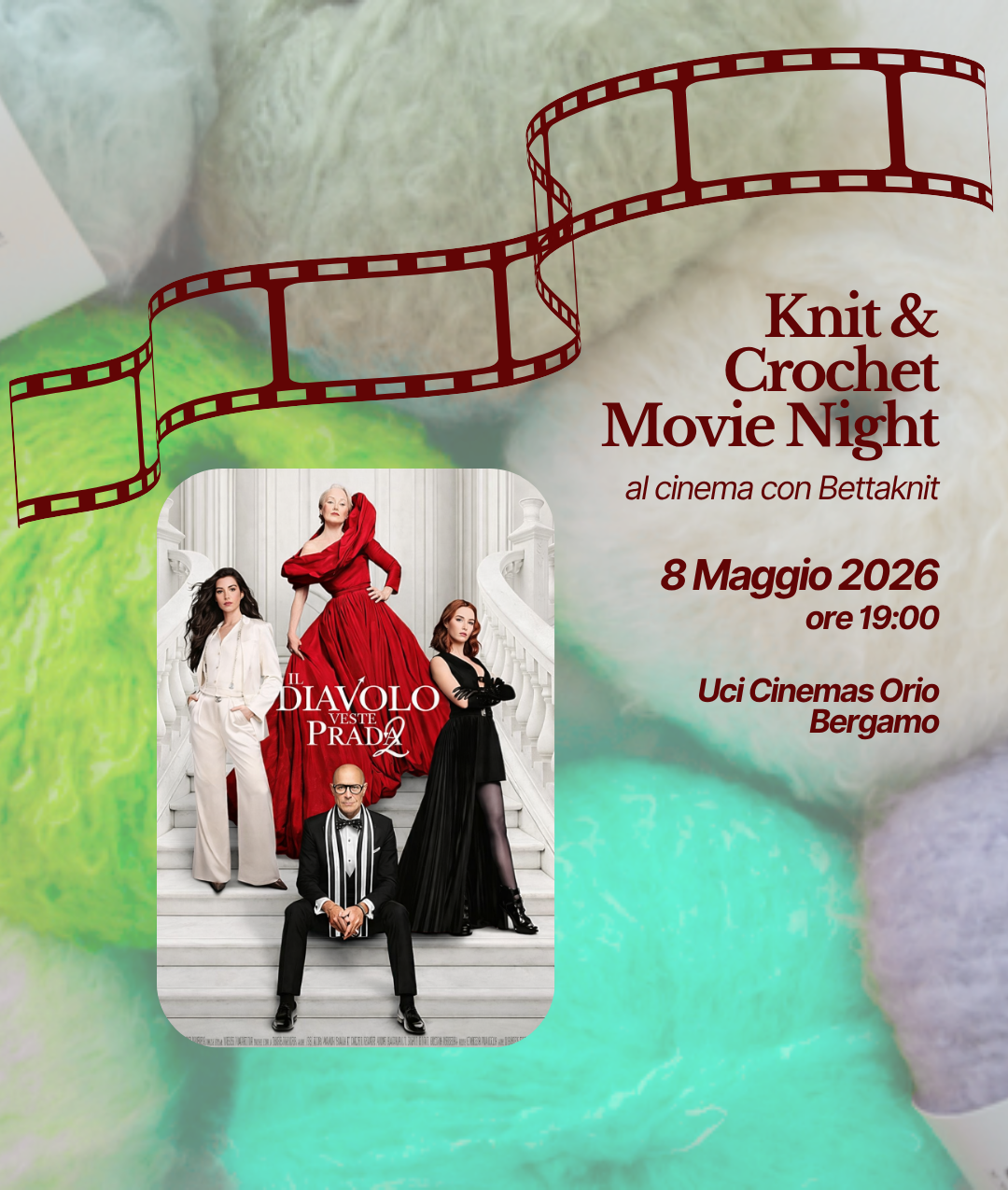 KNITTING & CROCHET MOVIE NIGHT - BERGAMO - May 8