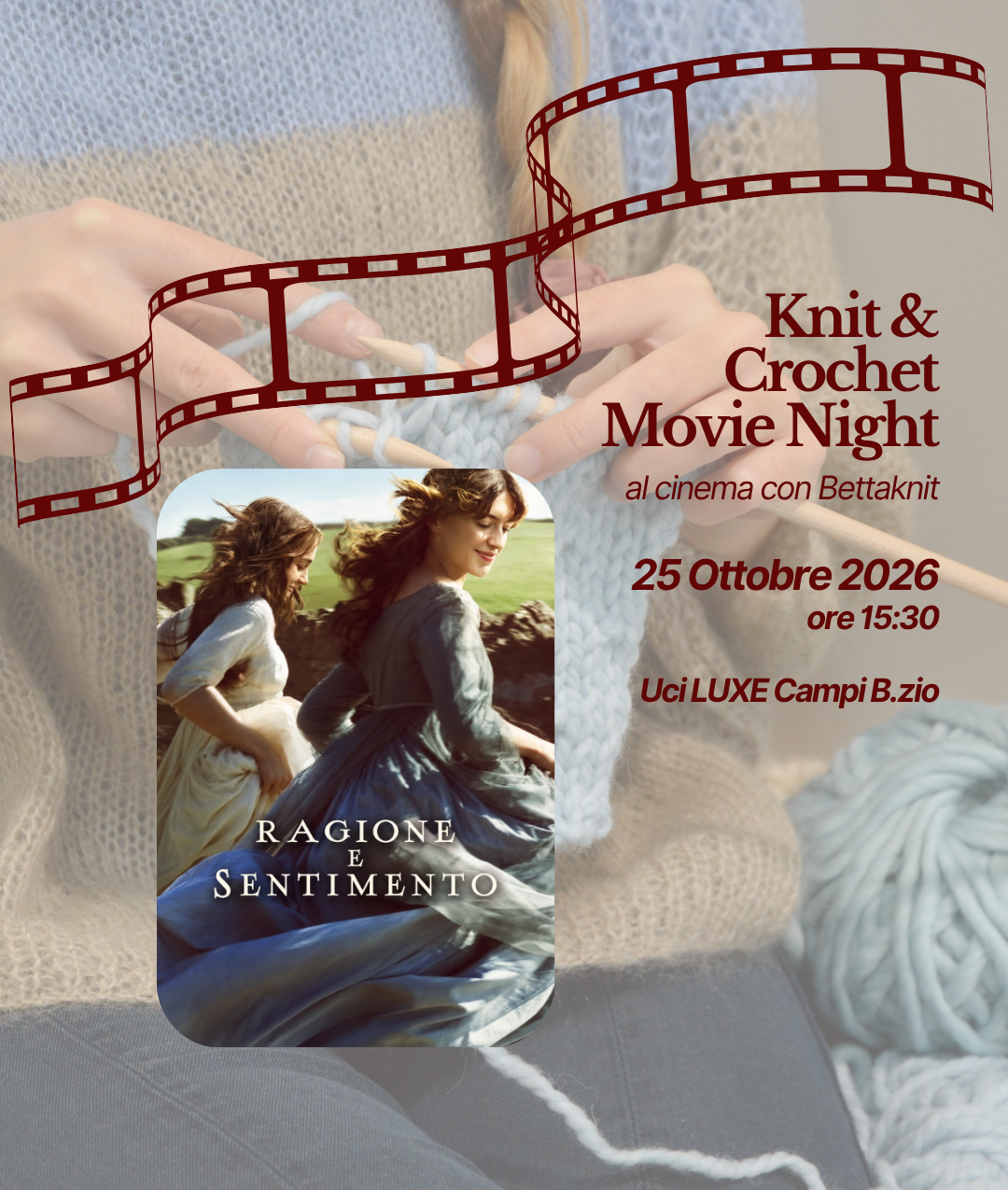 KNITTING & CROCHET MOVIE NIGHT - CAMPI BISENZIO - October 25
