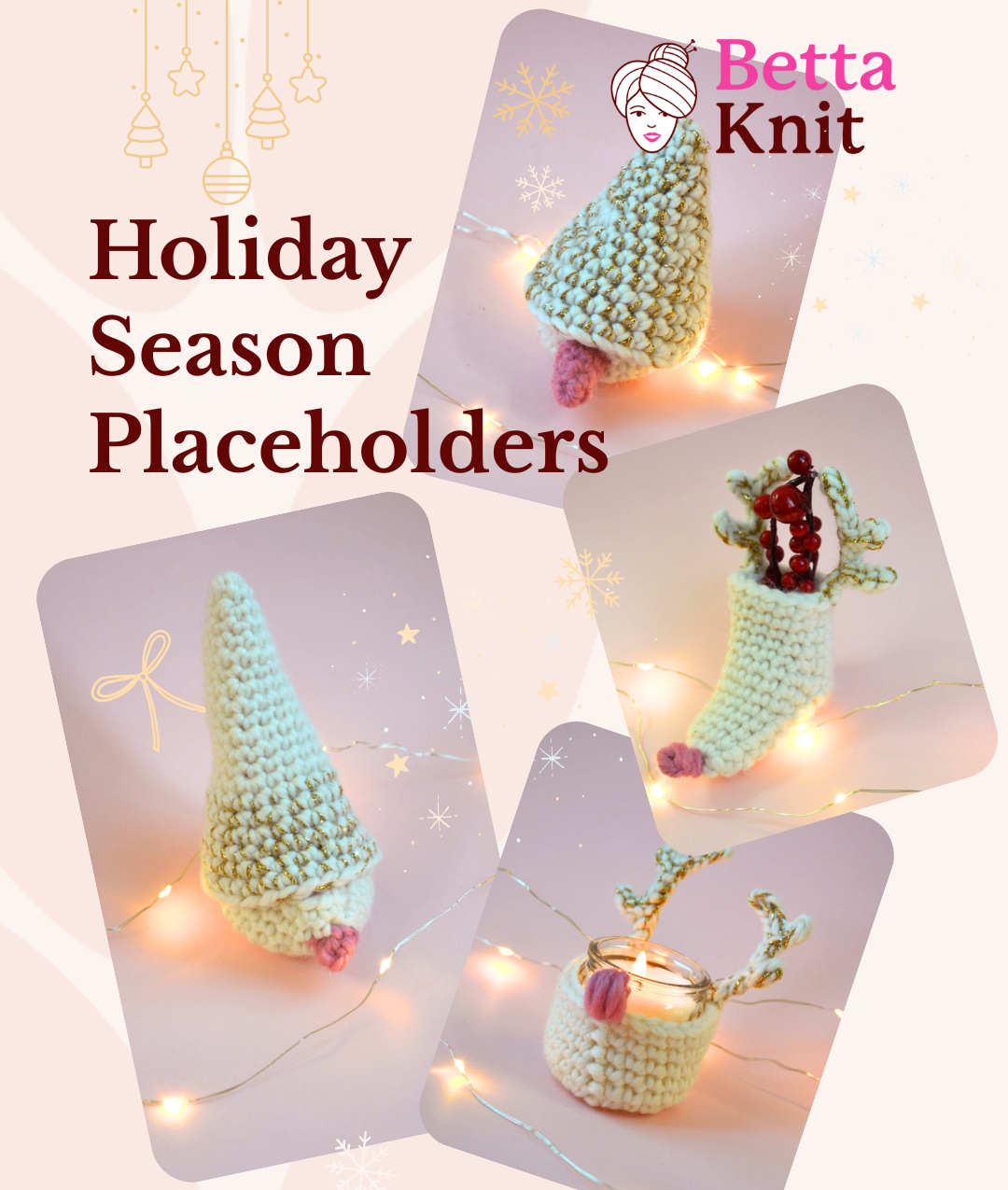 Magnetic Pattern Placeholder Holiday Season Placeholders | Crochet Christmas Patterns – BettaKnit