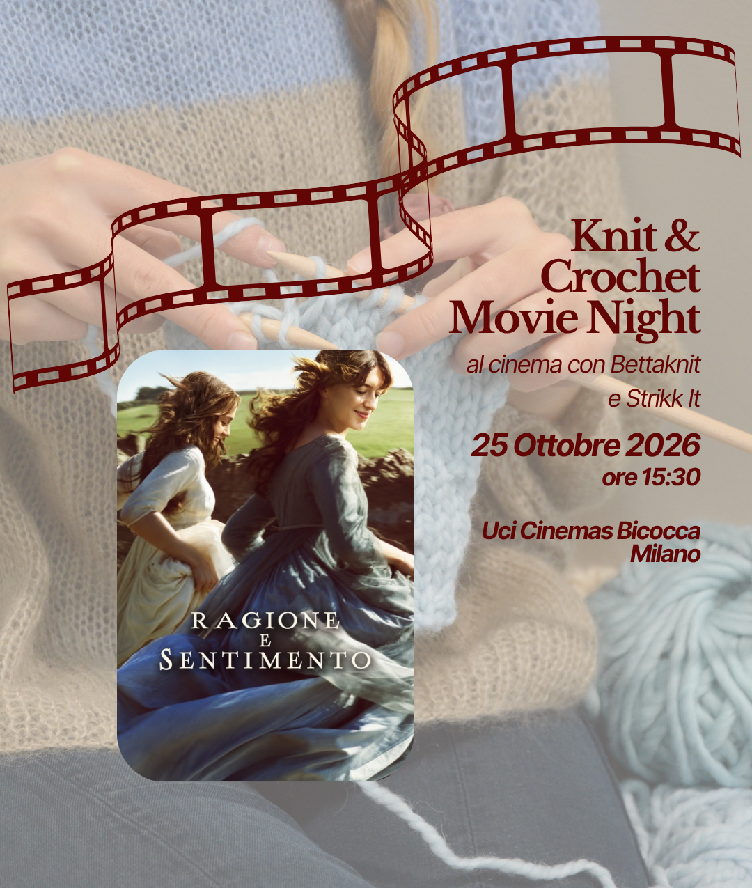 KNITTING & CROCHET MOVIE NIGHT - MILANO - October 25