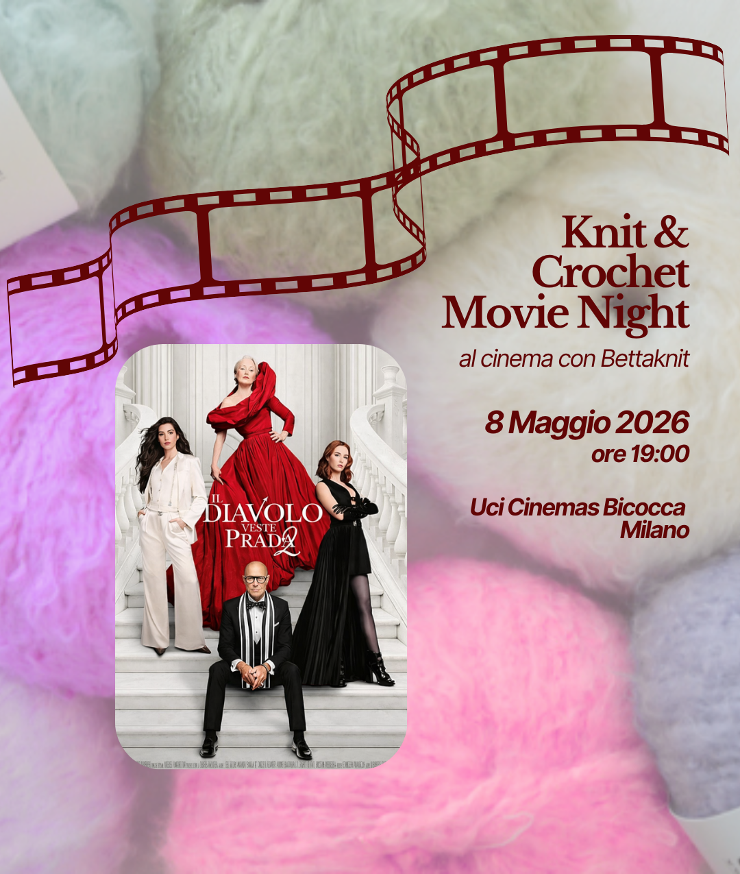 KNITTING & CROCHET MOVIE NIGHT - MILANO - May 8