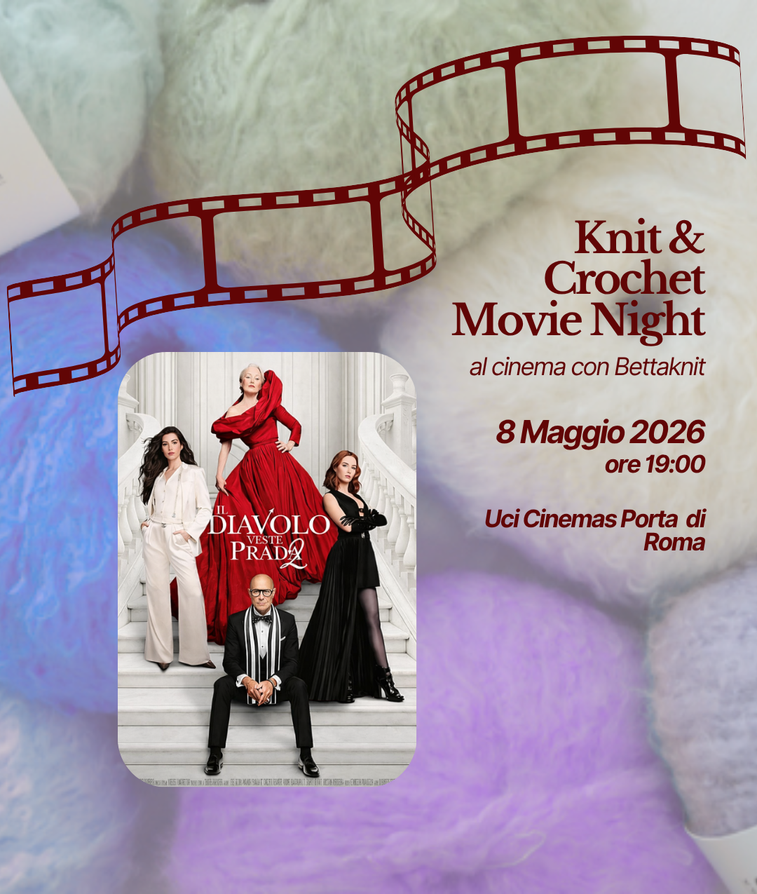KNITTING & CROCHET MOVIE NIGHT - ROMA - May 8