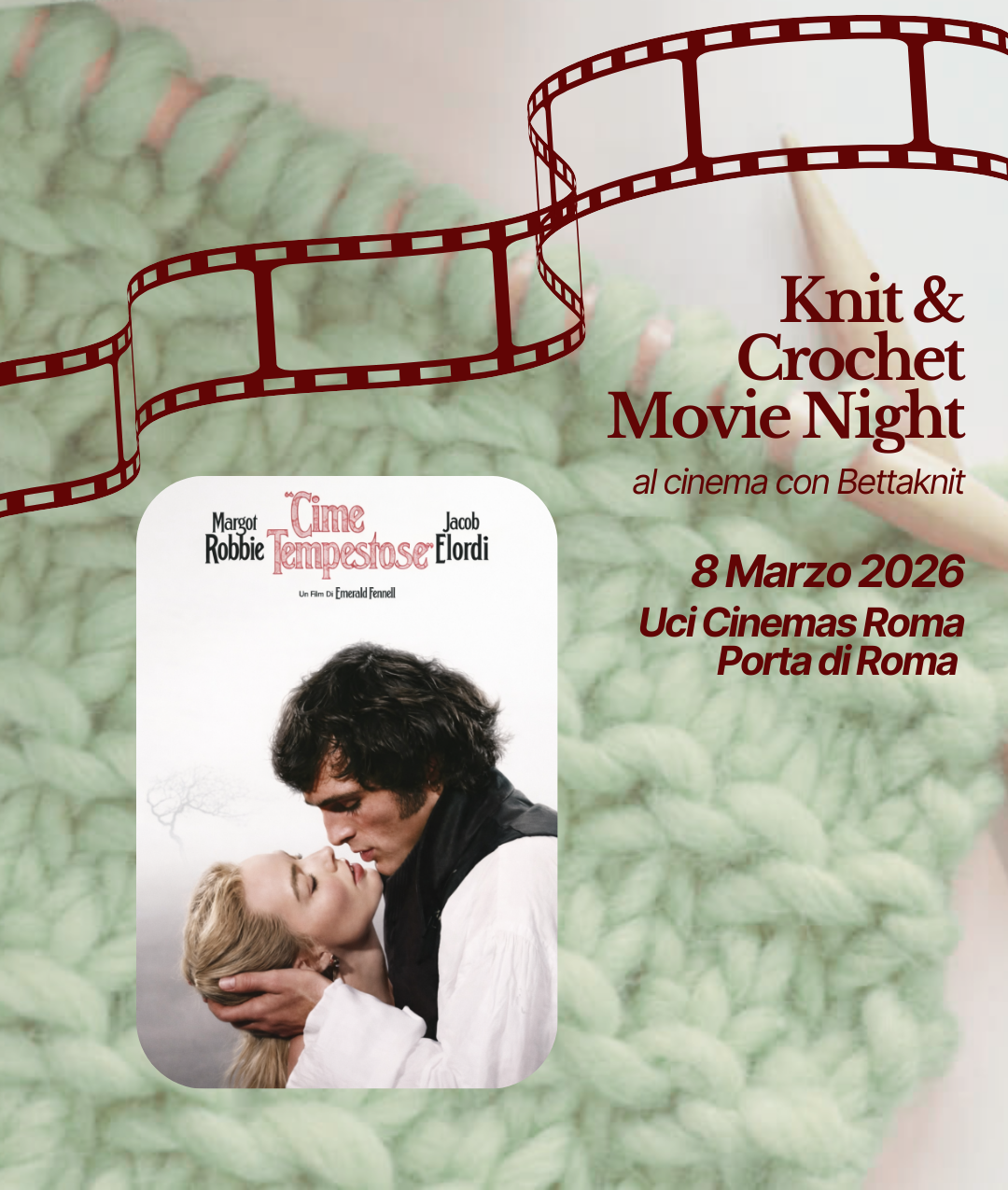 KNITTING & CROCHET MOVIE NIGHT - ROMA - March 8