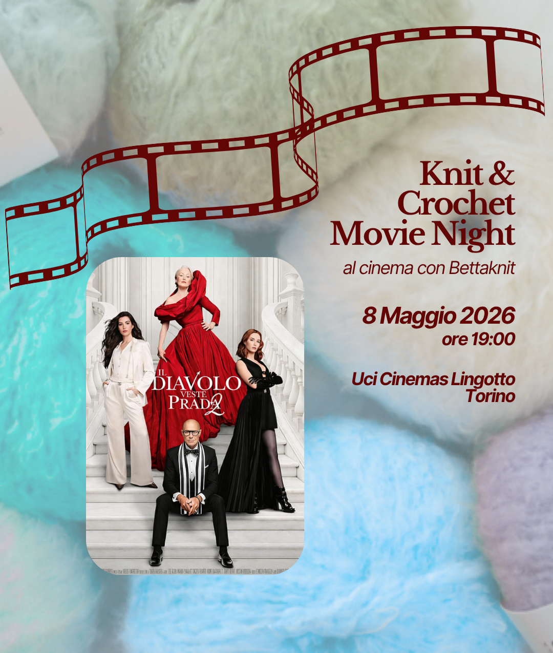 KNITTING & CROCHET MOVIE NIGHT - TORINO - May 8