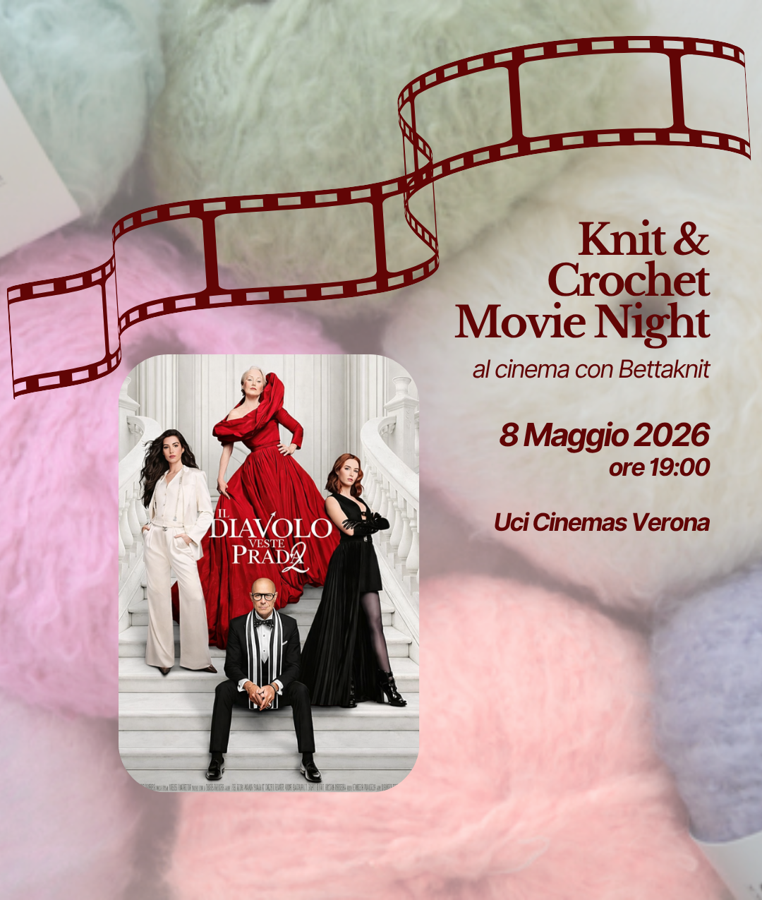 KNITTING & CROCHET MOVIE NIGHT - VERONA - May 8