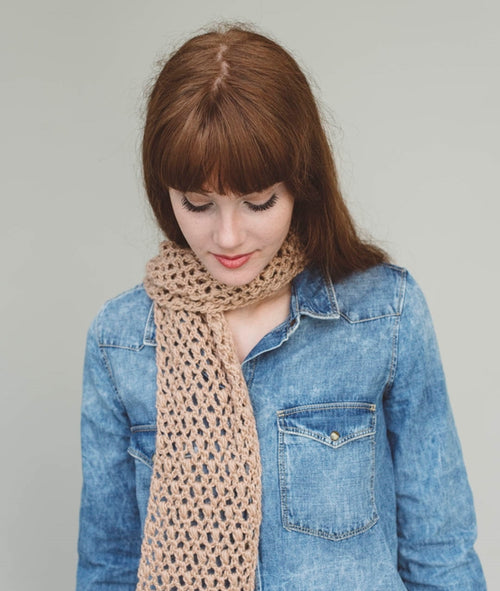Load image 1 in gallery view. CROCHET KIT PASCALE SCARF