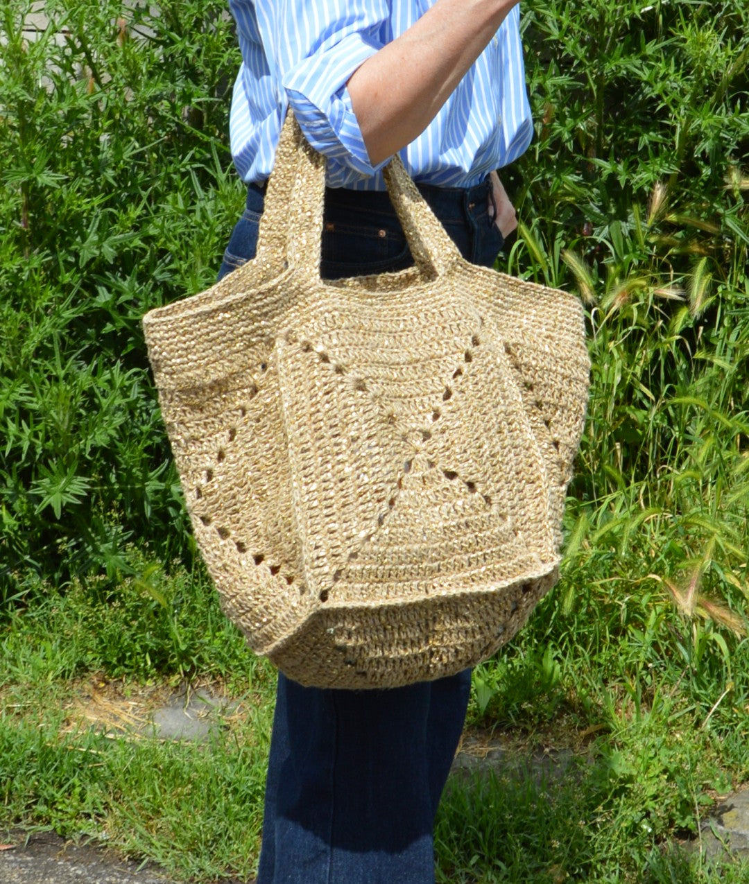 CROCHET KIT GOLDEN DUNE BAG