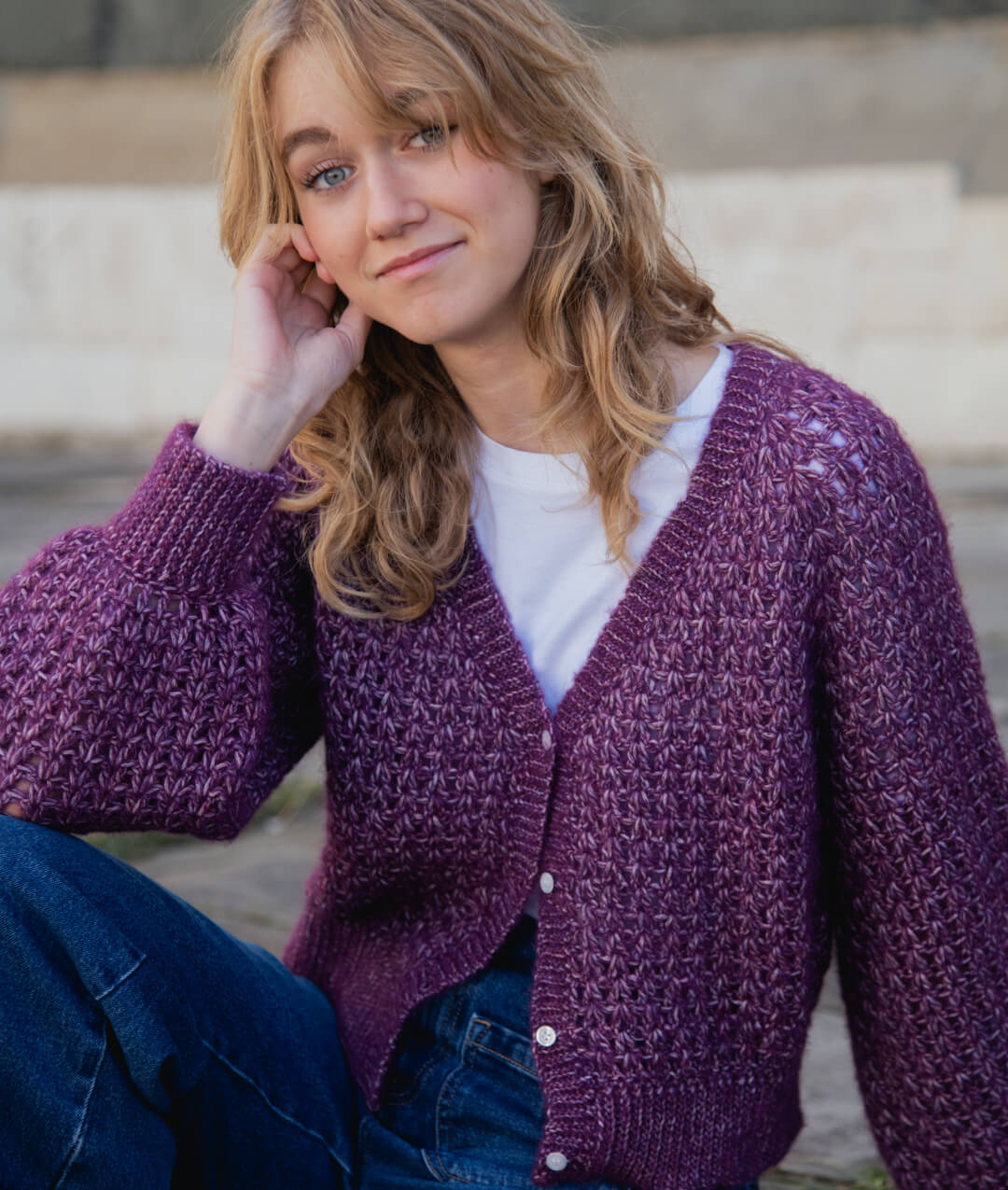 Onyx Cardigan – Crochet Kit with AlpaCotton Yarn | Bettaknit