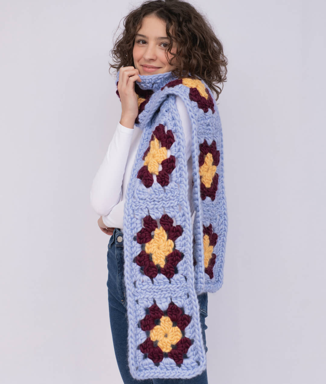 GRANNY SCARF - FREE PATTERN