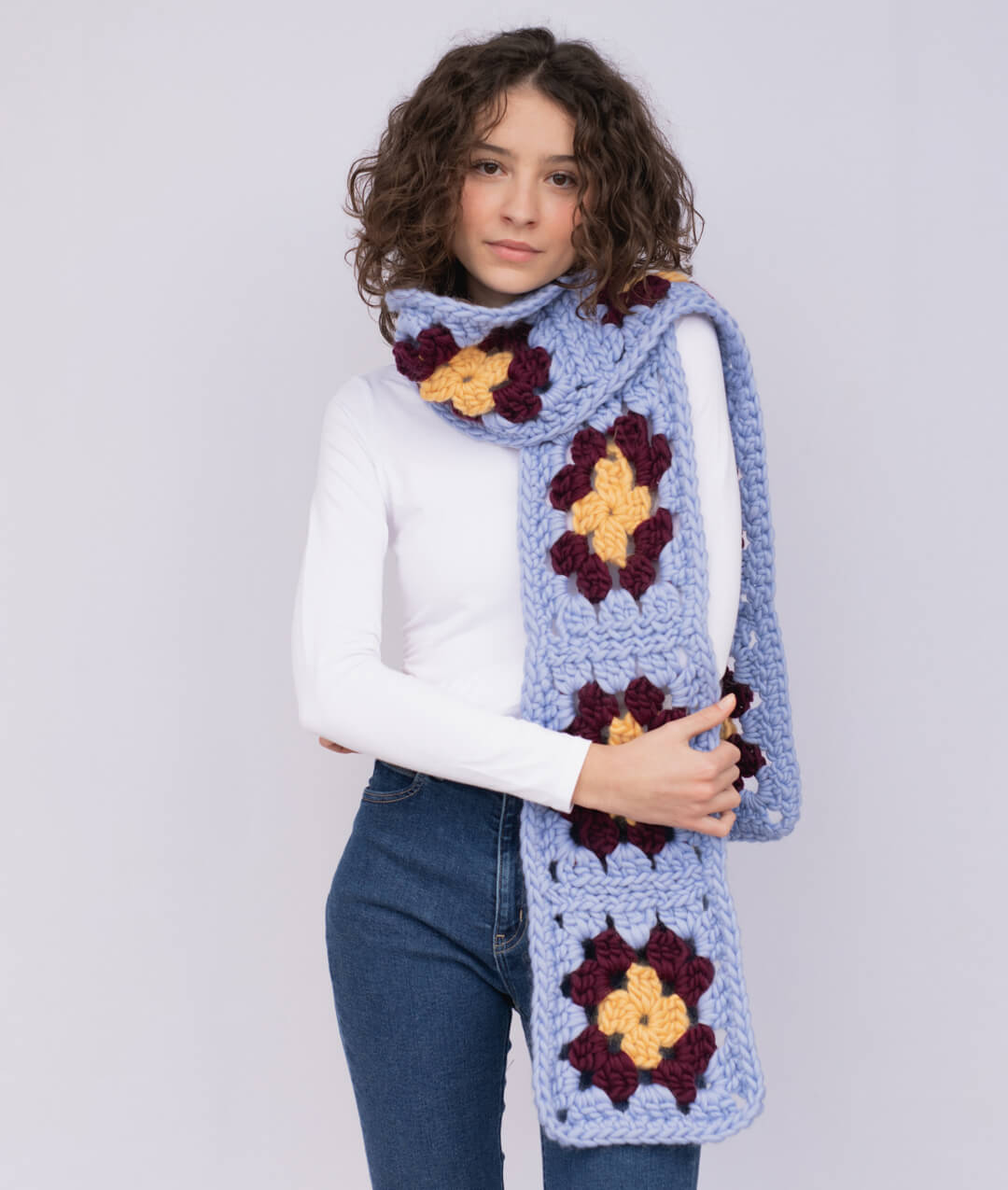 GRANNY SCARF - FREE PATTERN