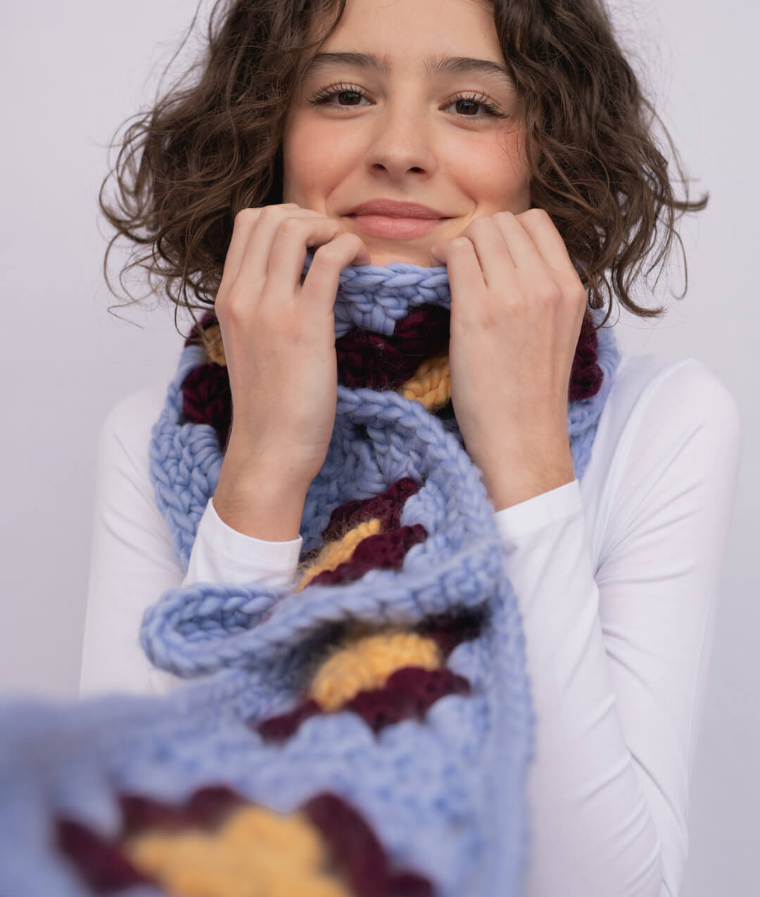GRANNY SCARF - FREE PATTERN