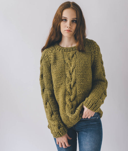 Load image 1 in gallery view. KNITTING KIT BLUE HILL JUMPER