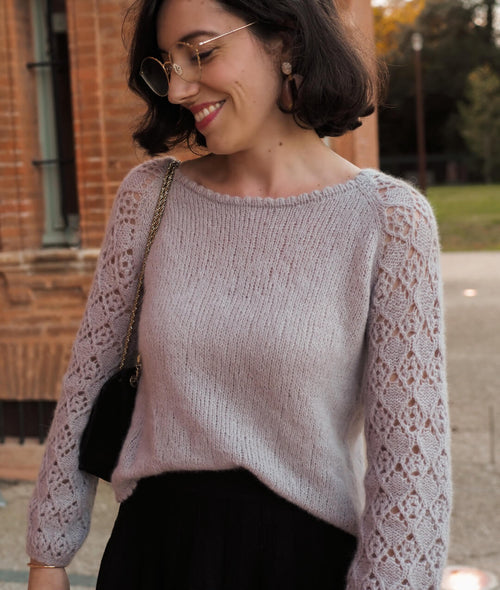 Load image 1 in gallery view. KNITTING KIT CORALIE SWEATER by Macimille