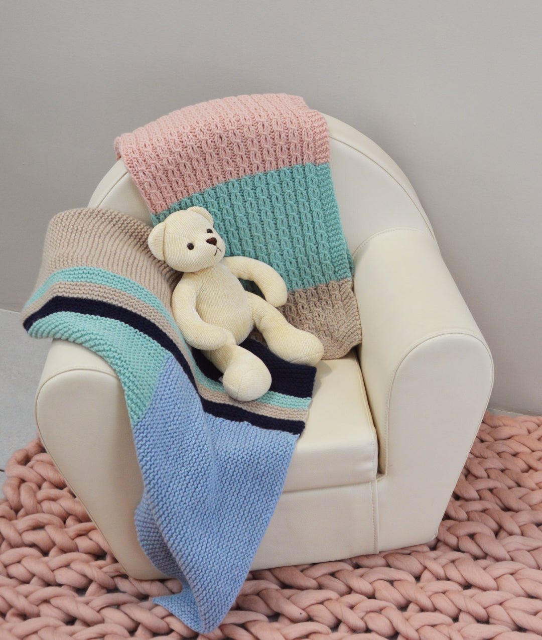 KNITTING KIT EZRA BABY BLANKET