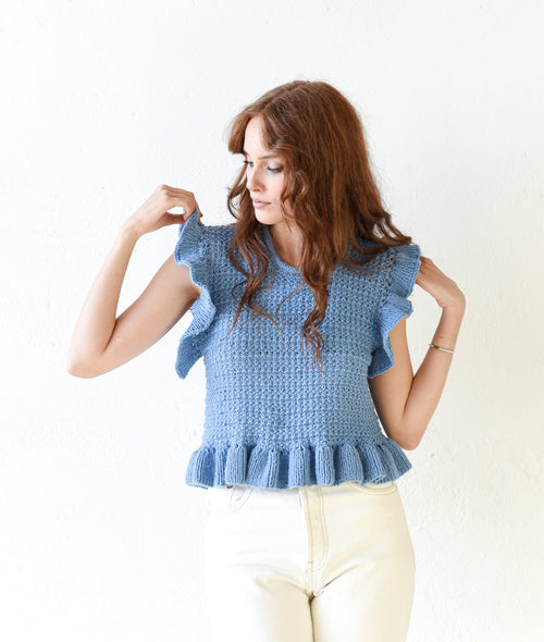 Load image 1 in gallery view. KNITTING KIT ISABEL VEST