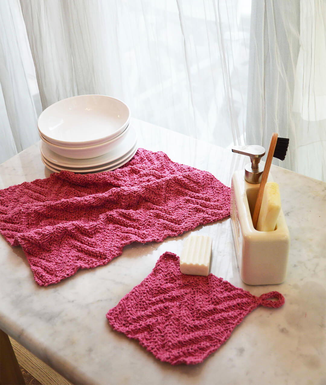 KNITTING KIT AVERYL DISHCLOTHS