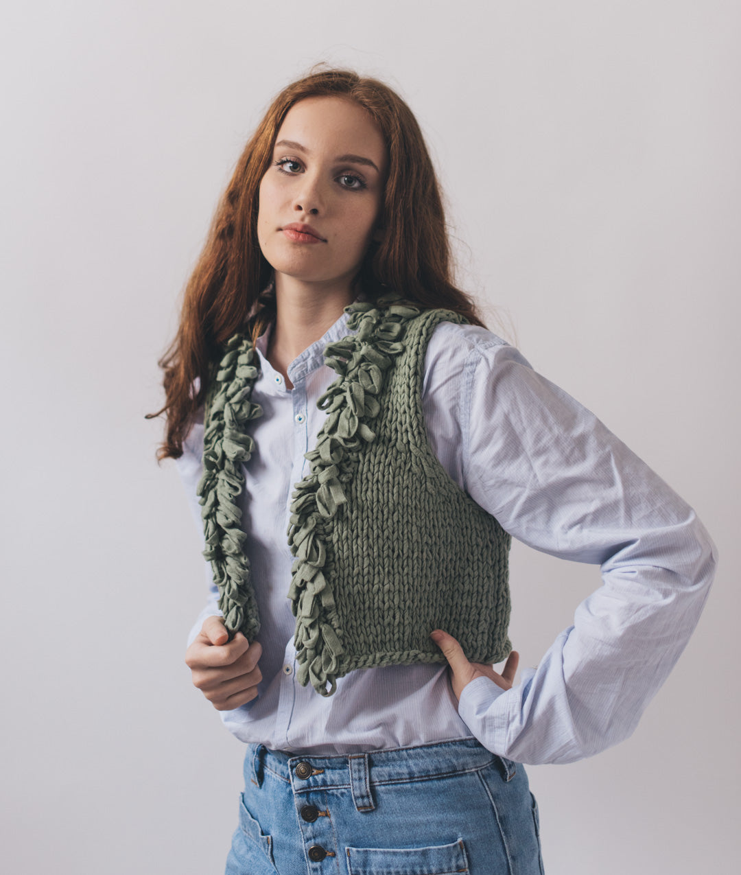 KNITTING KIT BLOOMY VEST