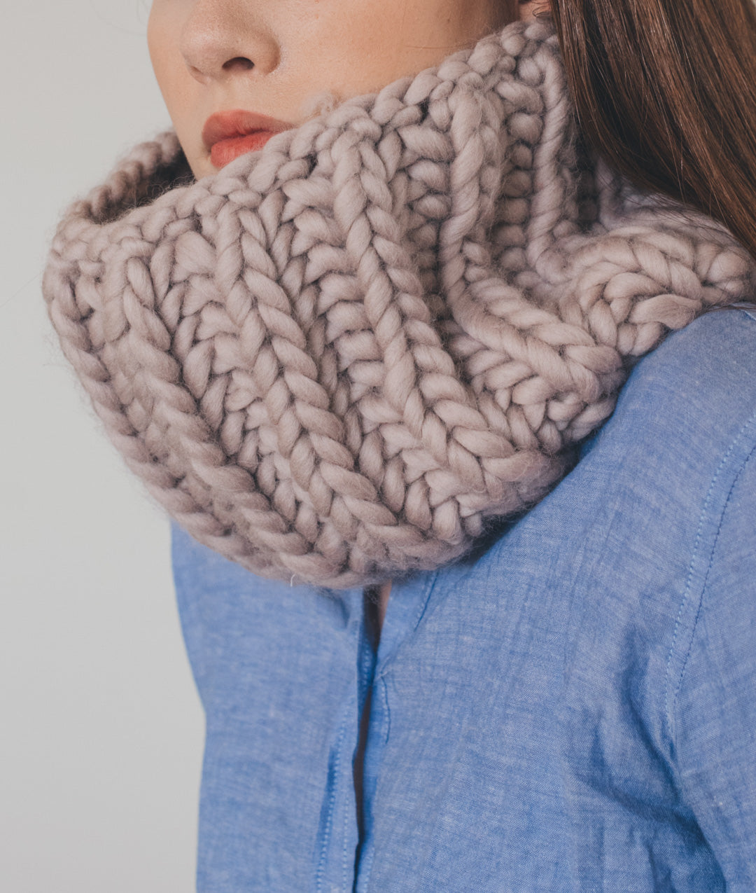 KNITTING KIT BRIOCHE COLLAR