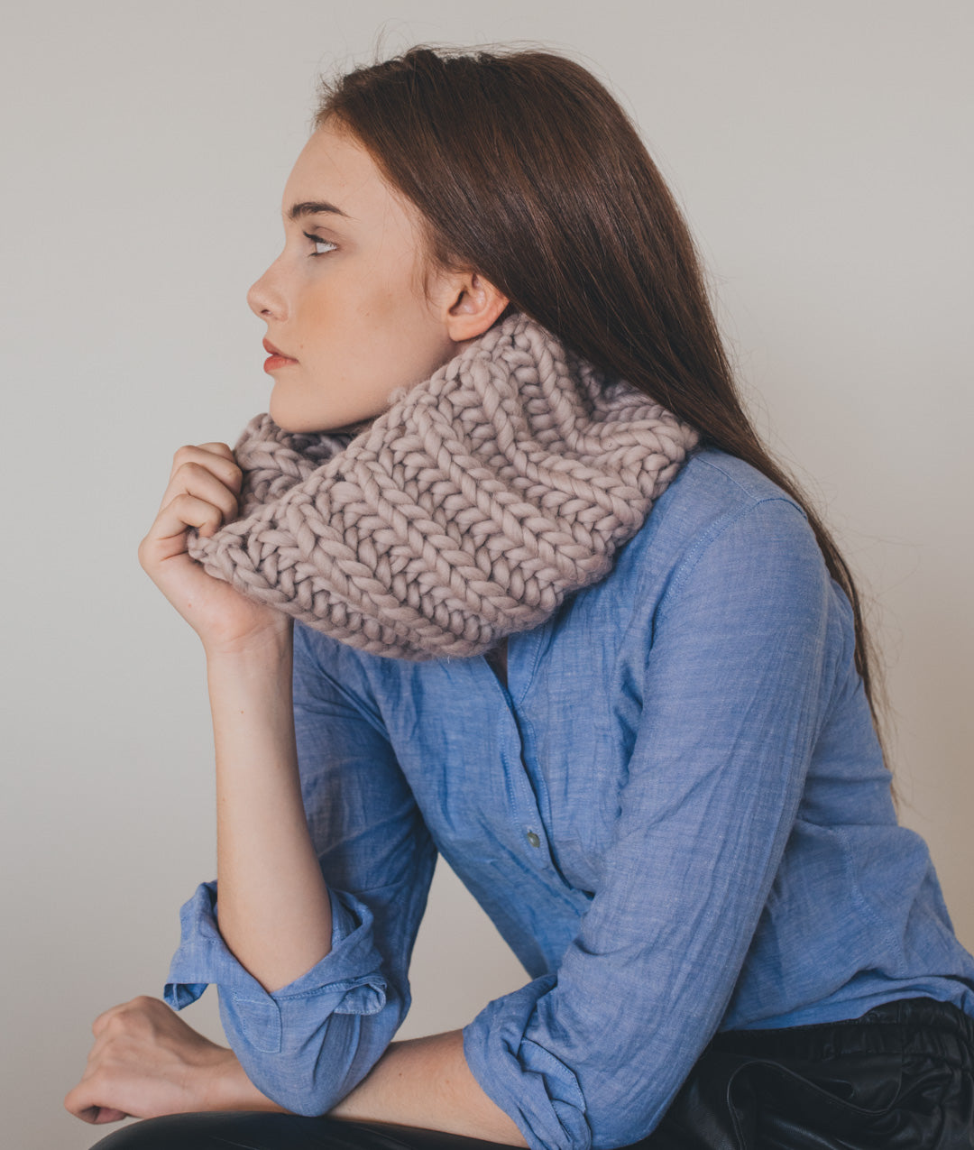 KNITTING KIT BRIOCHE COLLAR