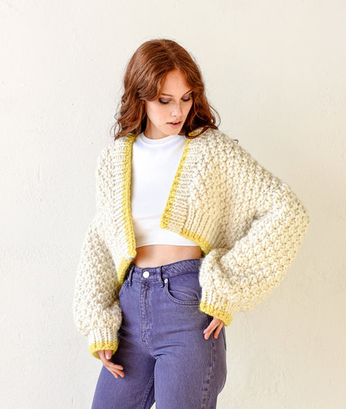 Load image 1 in gallery view. KNITTING KIT CELESTE CARDIGAN