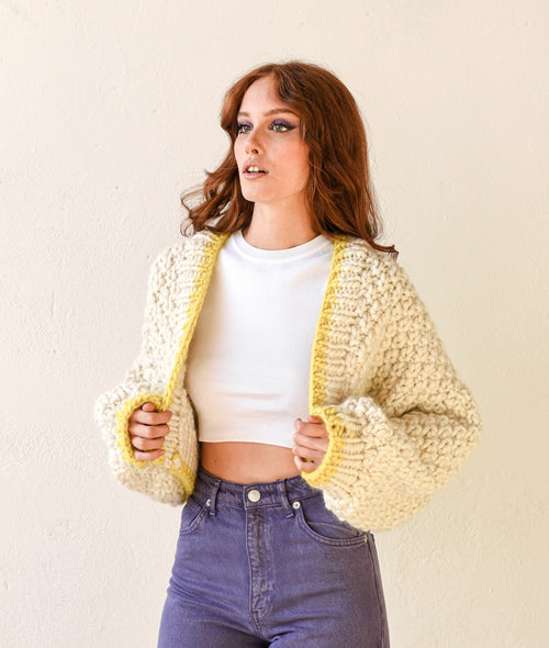 Load image 1 in gallery view. KNITTING KIT CELESTE CARDIGAN