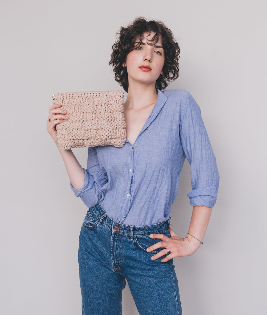 KNITTING KIT DANDELION CLUTCH