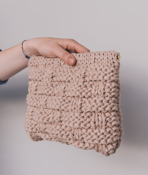 Load image 1 in gallery view. KNITTING KIT DANDELION CLUTCH