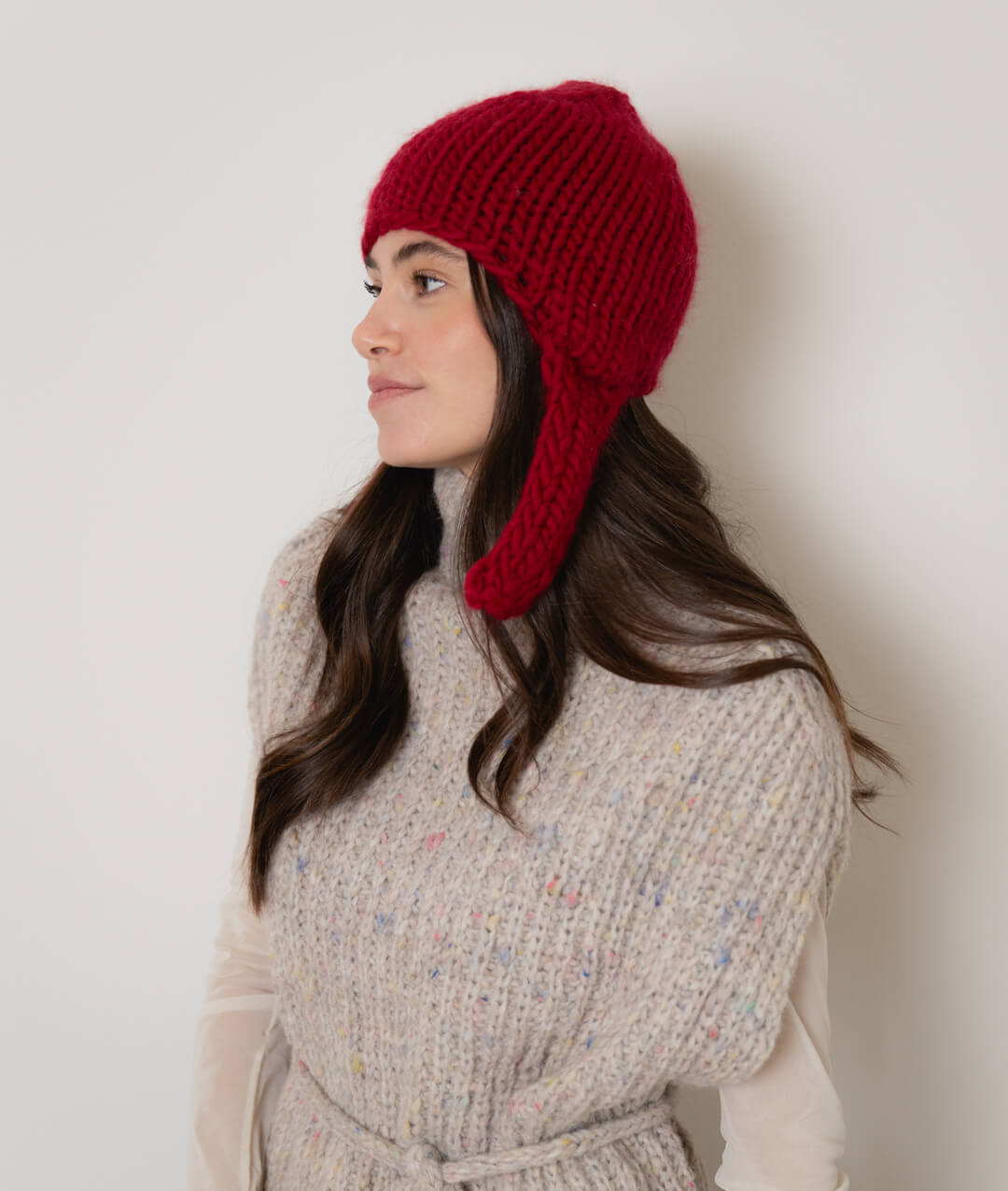KNITTING KIT FLAP-TASTIC BEANIE