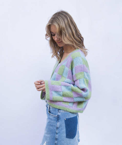 Load image 1 in gallery view. KNITTING KIT FREDDIE CARDIGAN