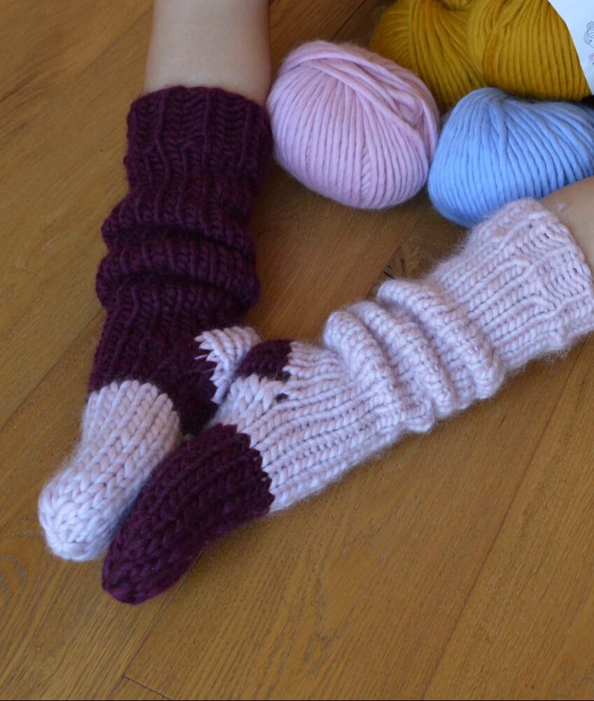 KNITTING KIT GOOD MORNING SOCKS by Sosami