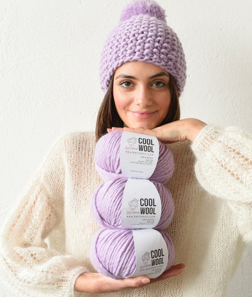 Load image 1 in gallery view. KNITTING KIT MOSS HAT
