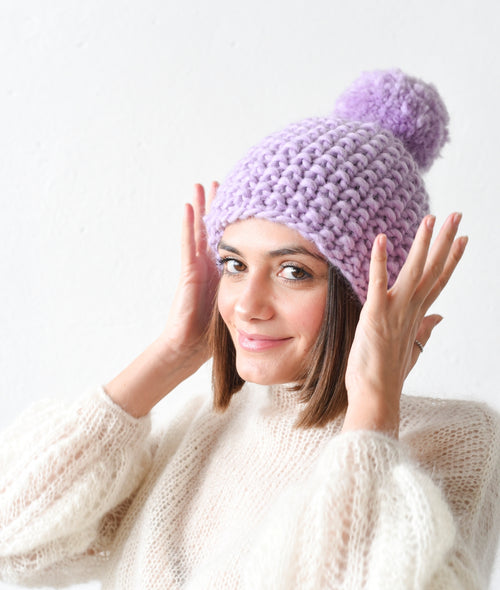Load image 1 in gallery view. KNITTING KIT MOSS HAT
