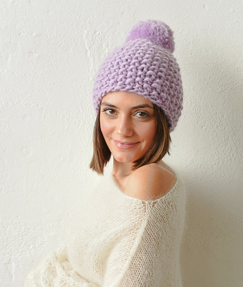 Load image 1 in gallery view. KNITTING KIT MOSS HAT