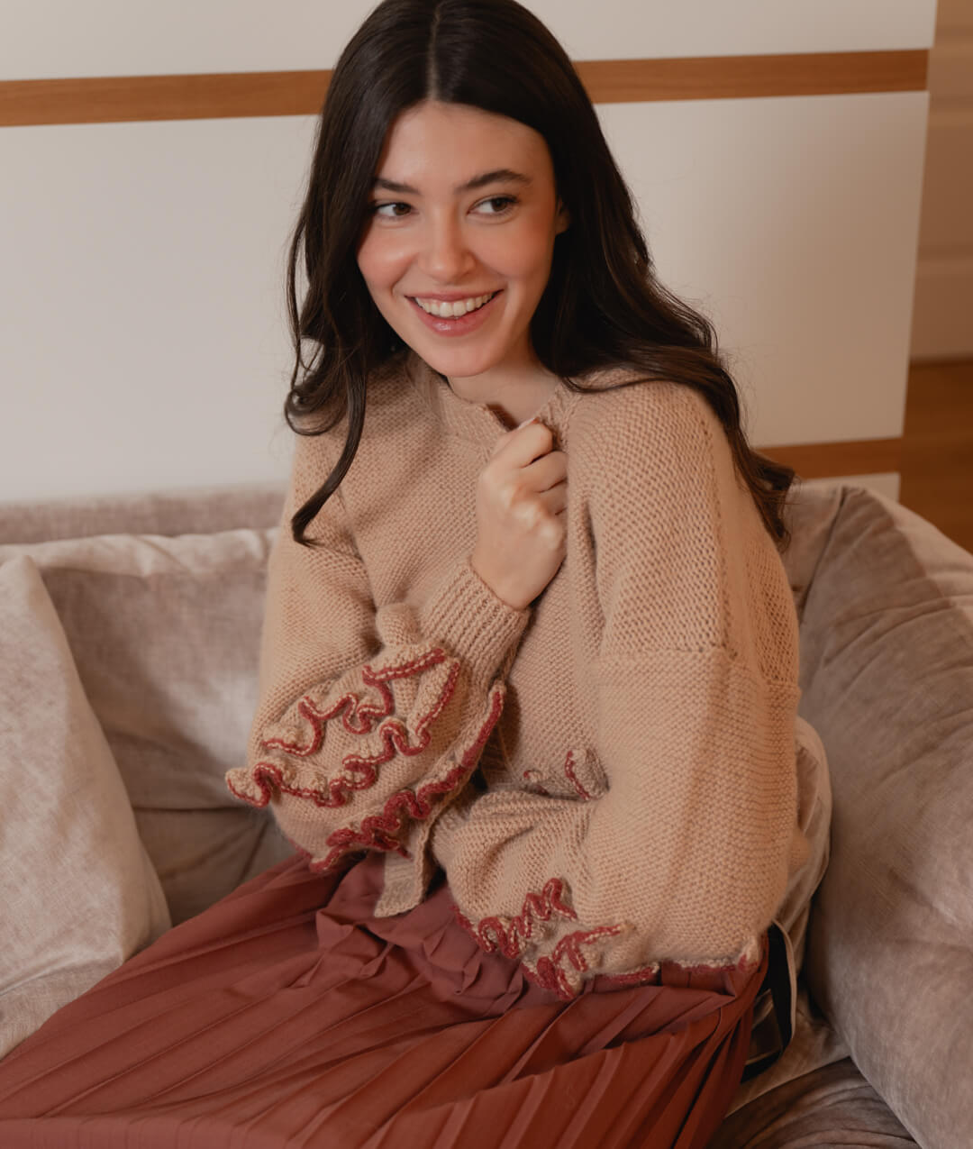 Odette Cardigan – Intermediate Knitting Kit in Woolpaca Odette Cardigan – Intermediate Knitting Kit in Woolpaca