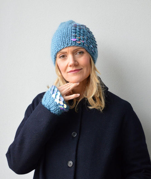 Load image 1 in gallery view. KNITTING KIT OPAL BEANIE