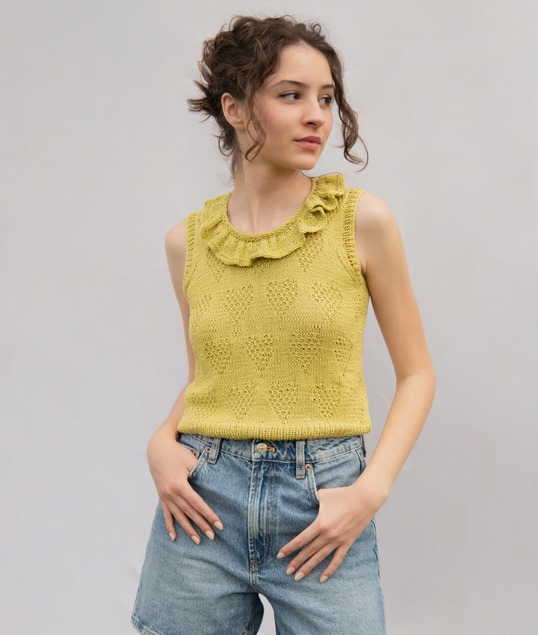 KNITTING KIT QUEEN OF HEARTS TOP