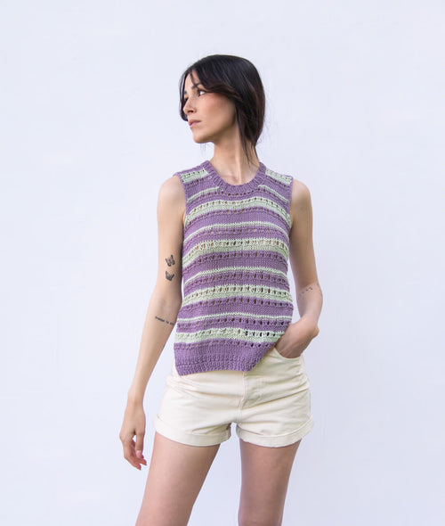 Load image 1 in gallery view. KNITTING KIT SUMMER VIBES TOP