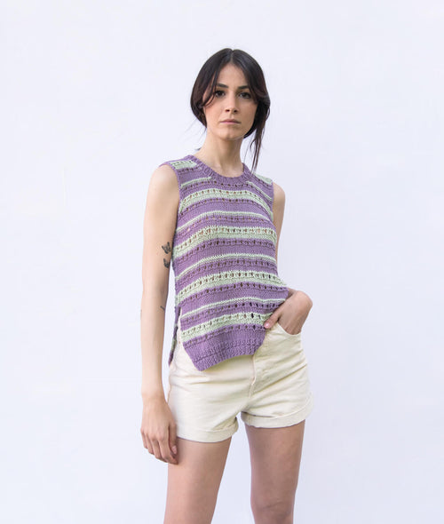 Load image 1 in gallery view. KNITTING KIT SUMMER VIBES TOP