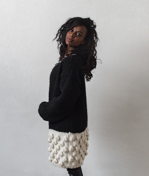 Load image 1 in gallery view. KNITTING KIT THE BUBBLES COAT