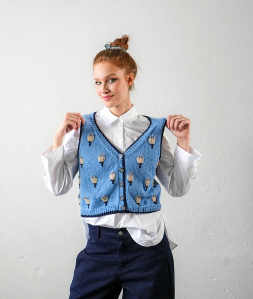 Load image 1 in gallery view. KNITTING KIT LINNEA VEST