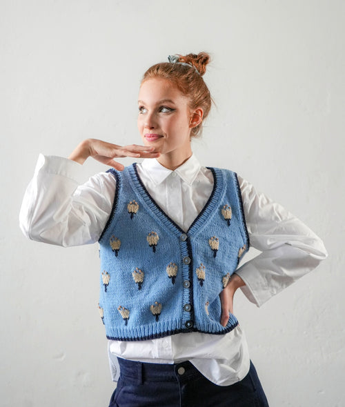 Load image 1 in gallery view. KNITTING KIT LINNEA VEST