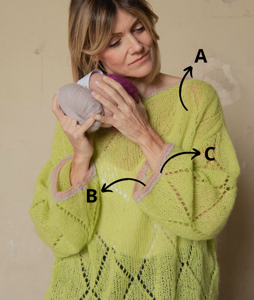 Load image 1 in gallery view. KNITTING KIT LIORA PULL