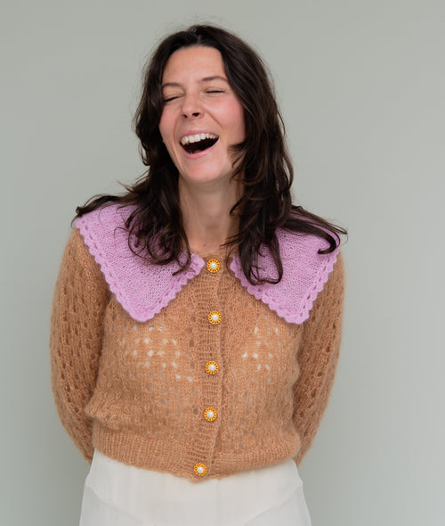 Load image 1 in gallery view. KNITTING KIT MAUDE CARDI