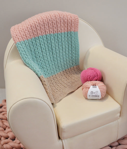 Load image 1 in gallery view. KNITTING KIT MOLLY BABY BLANKET