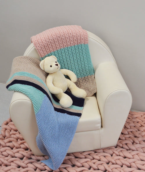 Load image 1 in gallery view. KNITTING KIT MOLLY BABY BLANKET