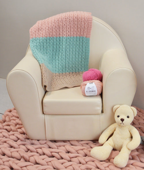 Load image 1 in gallery view. KNITTING KIT MOLLY BABY BLANKET