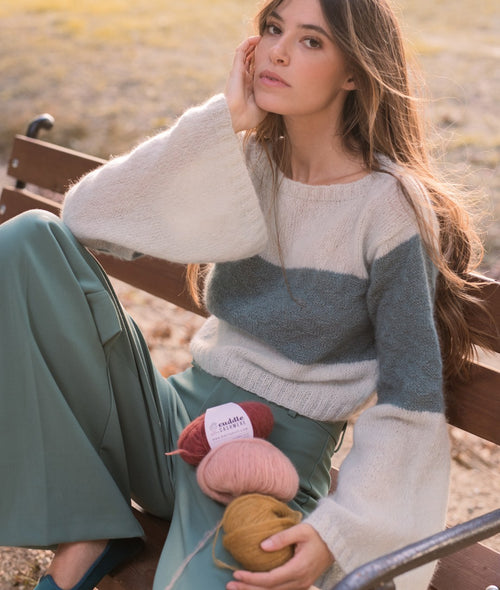 Load image 1 in gallery view. KNITTING KIT PHOEBE PULL